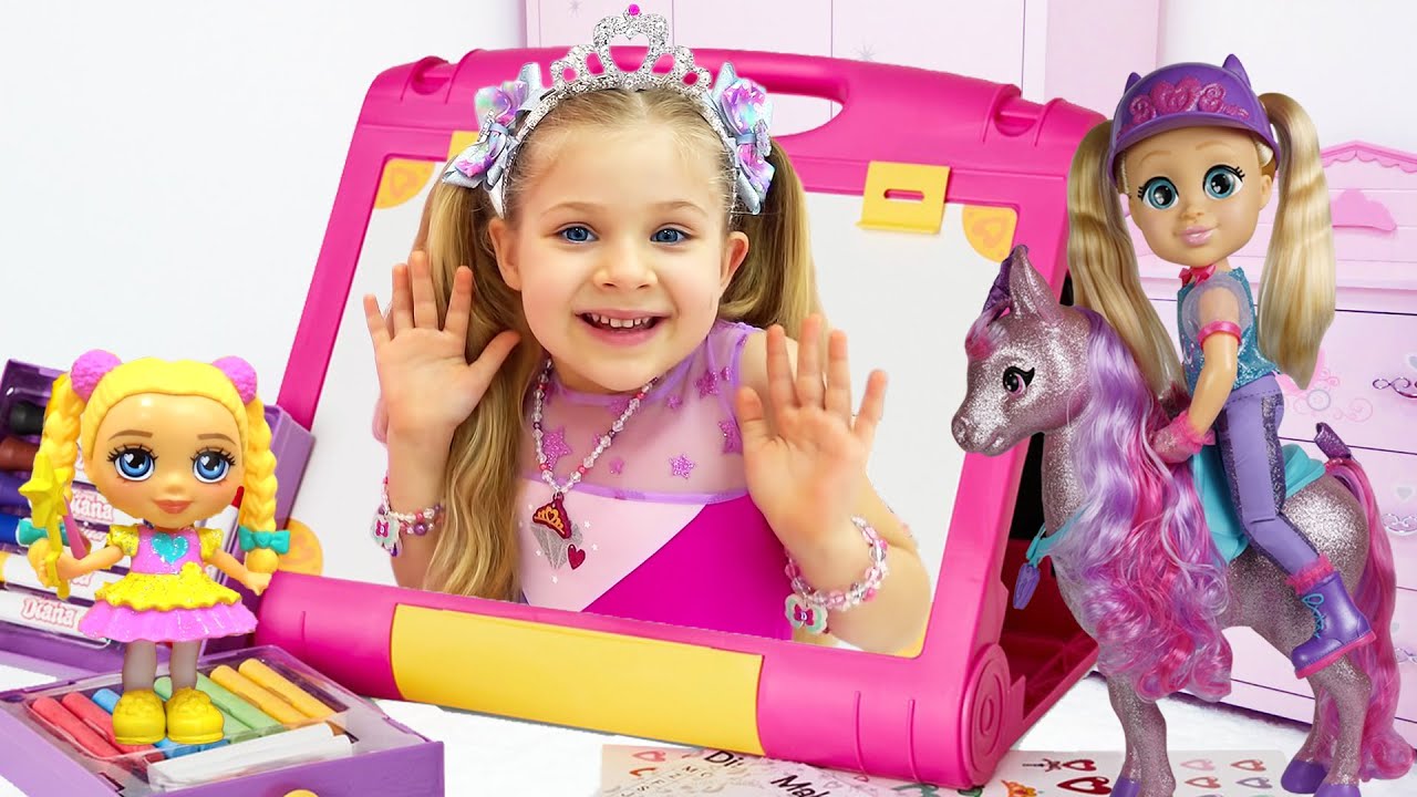 Diana and Roma Pretend Play “Love, Diana” Stories for kids