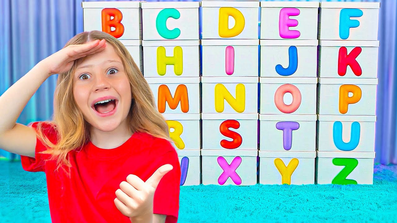 Nastya and friends learn a fun alphabet
