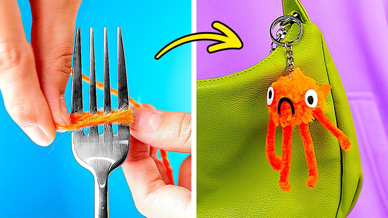 DIY CUTE KEYCHAIN! Fun & Easy Accessory You Can Make at Home