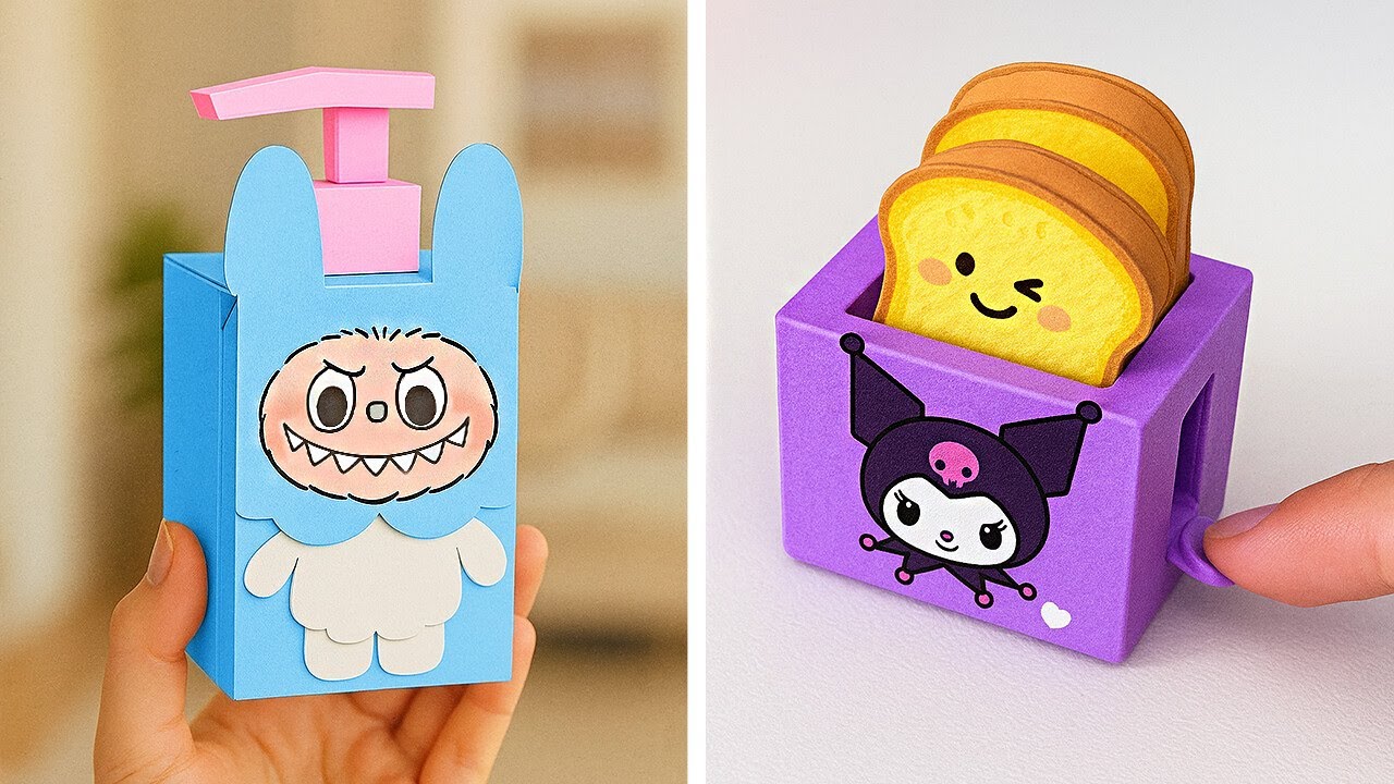 EASY PAPER CRAFTS   DIY for School, Gifts & Decor