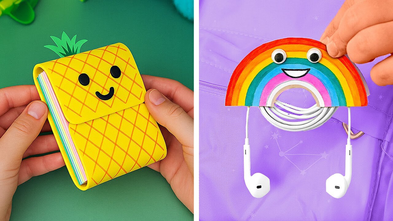 ️ MAKE YOUR OWN SCHOOL PAPER CRAFTS ✂️ Fun for Class & Home!