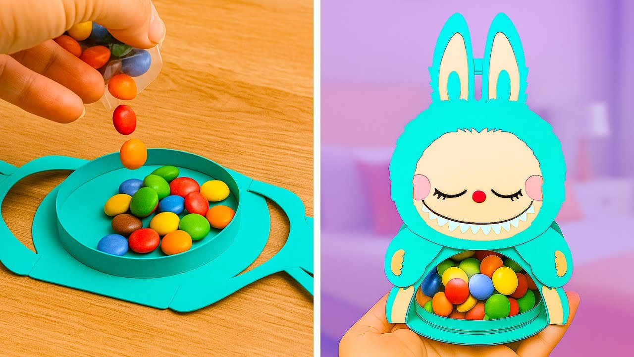 FUN PAPER CRAFTS   Cute Candy Holder & More!
