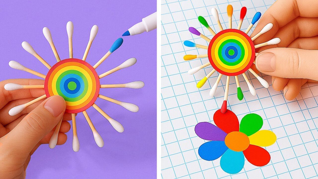 RAINBOW ART & CRAFTS FOR HOME AND SCHOOL! ✂️