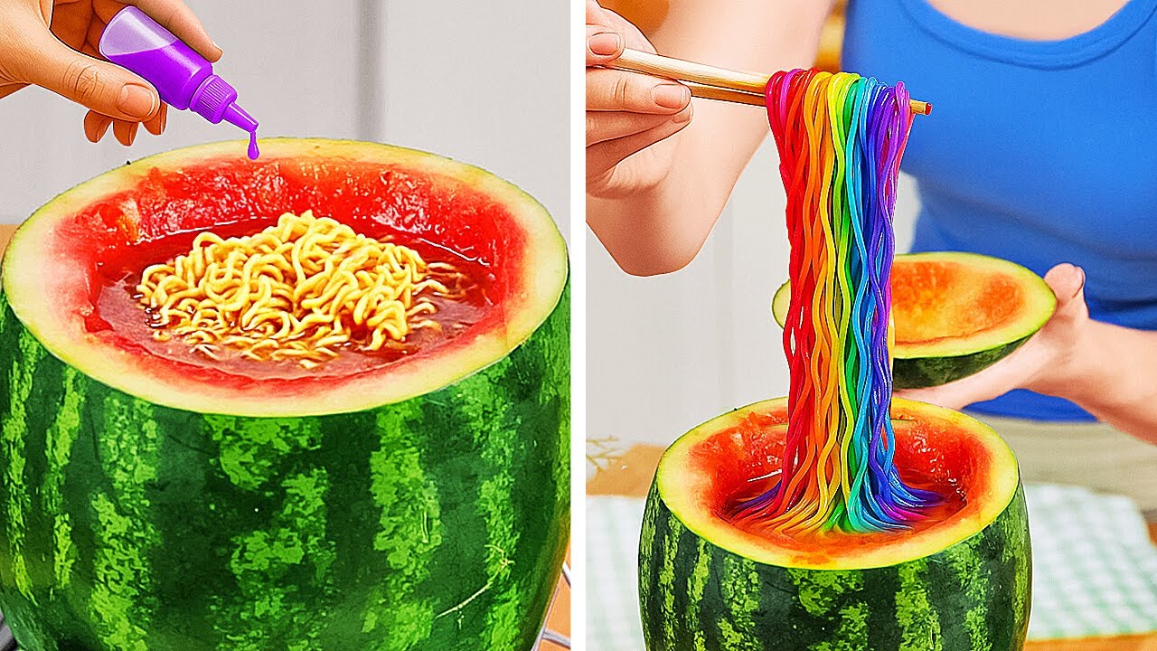 RAINBOW FOOD RECIPES YOU HAVE TO TRY! Fun & Colorful Ideas  ✨