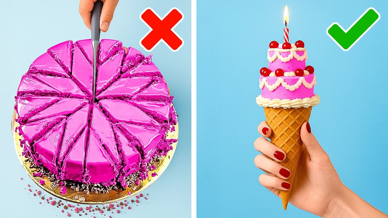 HOW TO CUT CAKE LIKE A PRO! Genius Hacks You’ll Love  ✨