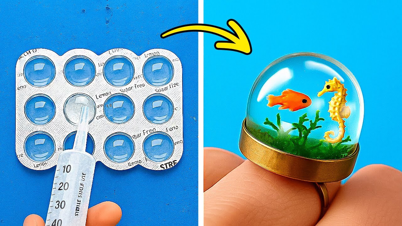 HOW TO LOOK COOL WITH HANDMADE JEWELRY   Colorful Resin and Glue Gun Crafts