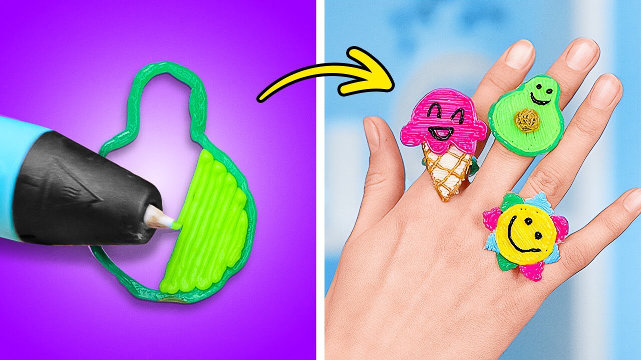3D PEN VS. GLUE GUN   COOL CRAFTS & GENIUS HACKS