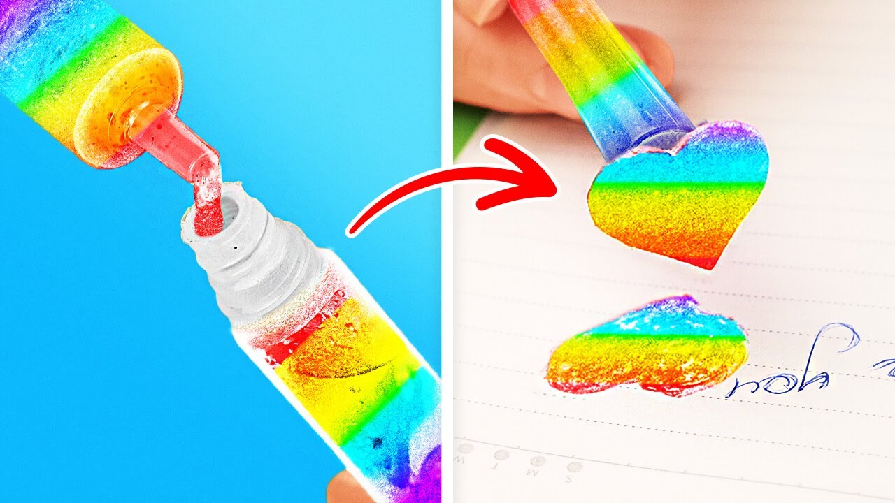 RAINBOW BACK TO SCHOOL CRAFTS YOU NEED