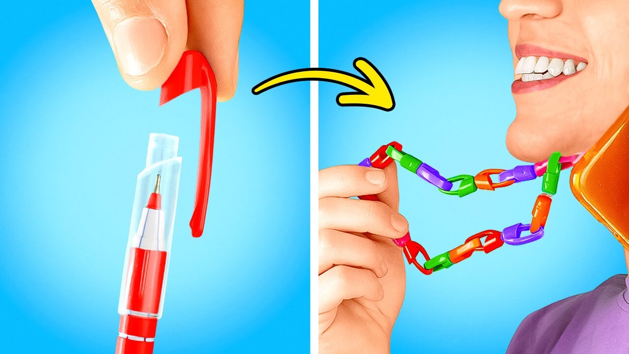 Recycle Your School Stuff! ♻️✂️ Cool & Fun DIY Hacks!