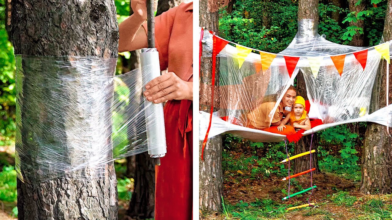 Ultimate Parenting Hacks: Build a Forest Tent and More!  ️