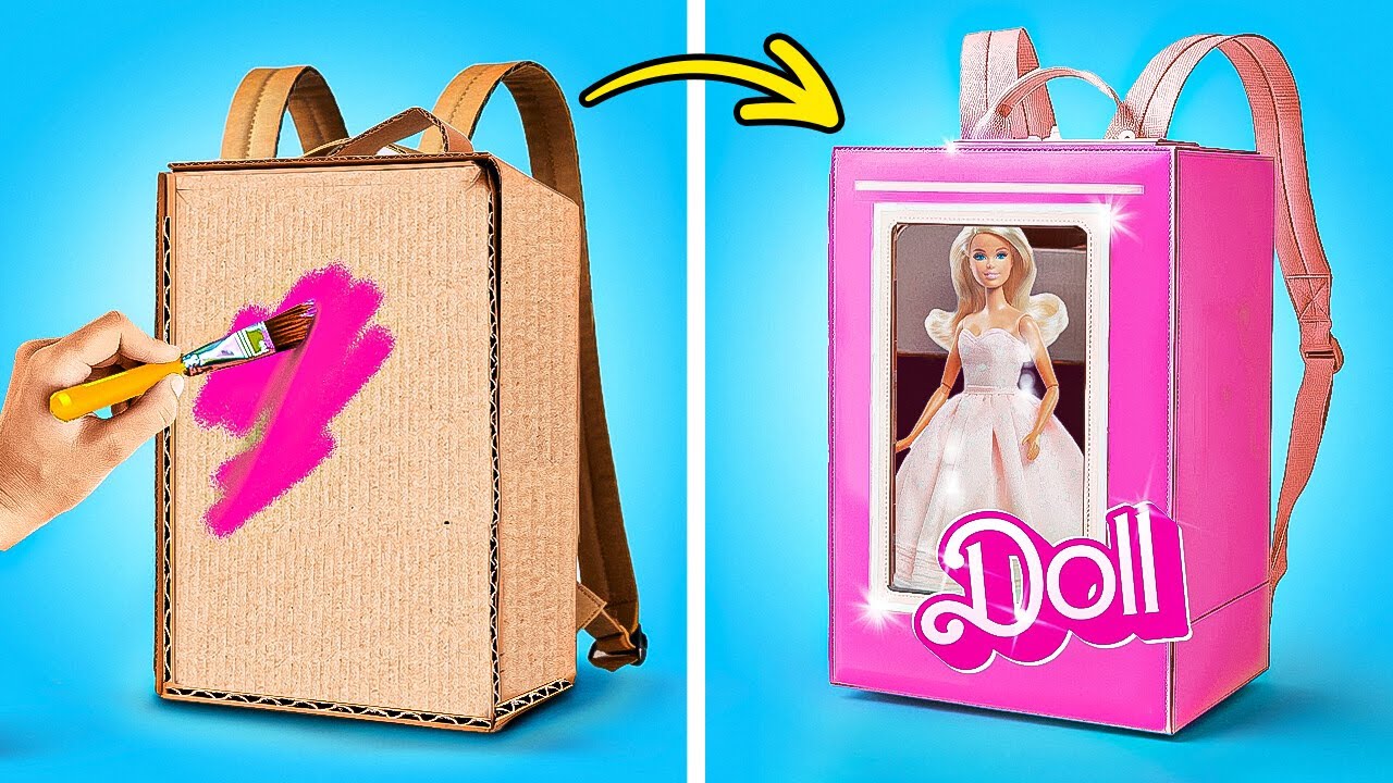 BACKPACK FOR REAL PRINCESS ✨  AMAZING CARDBOARD & PAPER CRAFTS FOR YOU