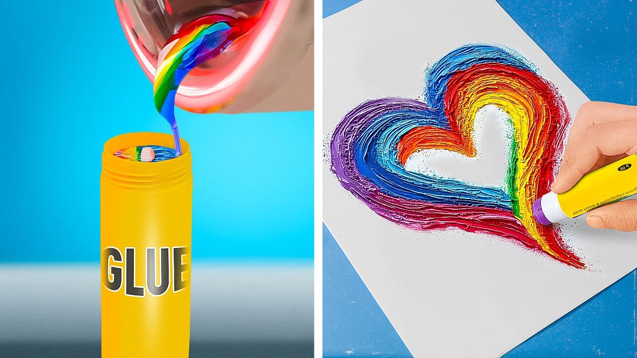 WOW ✨ CUTE RAIBOW CRAFT IDEAS FOR BORING DAYS