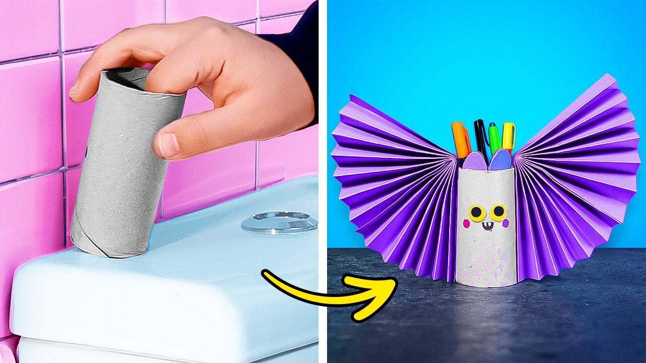 SCHOOL SUPPLIES YOU NEED   CUTE DIY PENCIL HOLDER