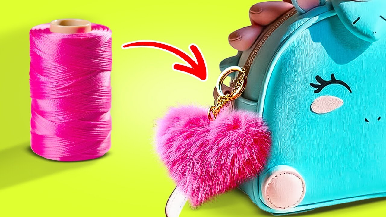 DIY HOMEMADE KEYCHAIN   FASHION ACCESSORIES FROM WASTE MATERIALS