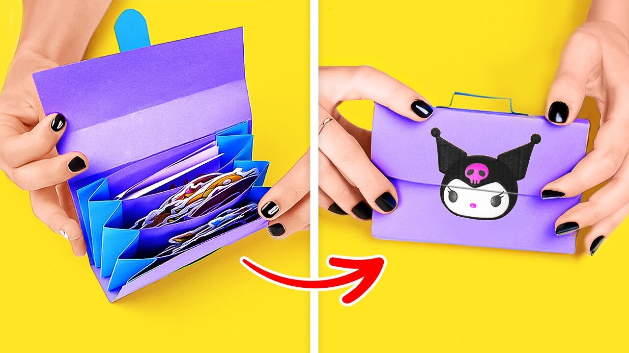 CUTE DIY PAPER WALLET   CARDBOARD & PAPER CRAFT IDEAS