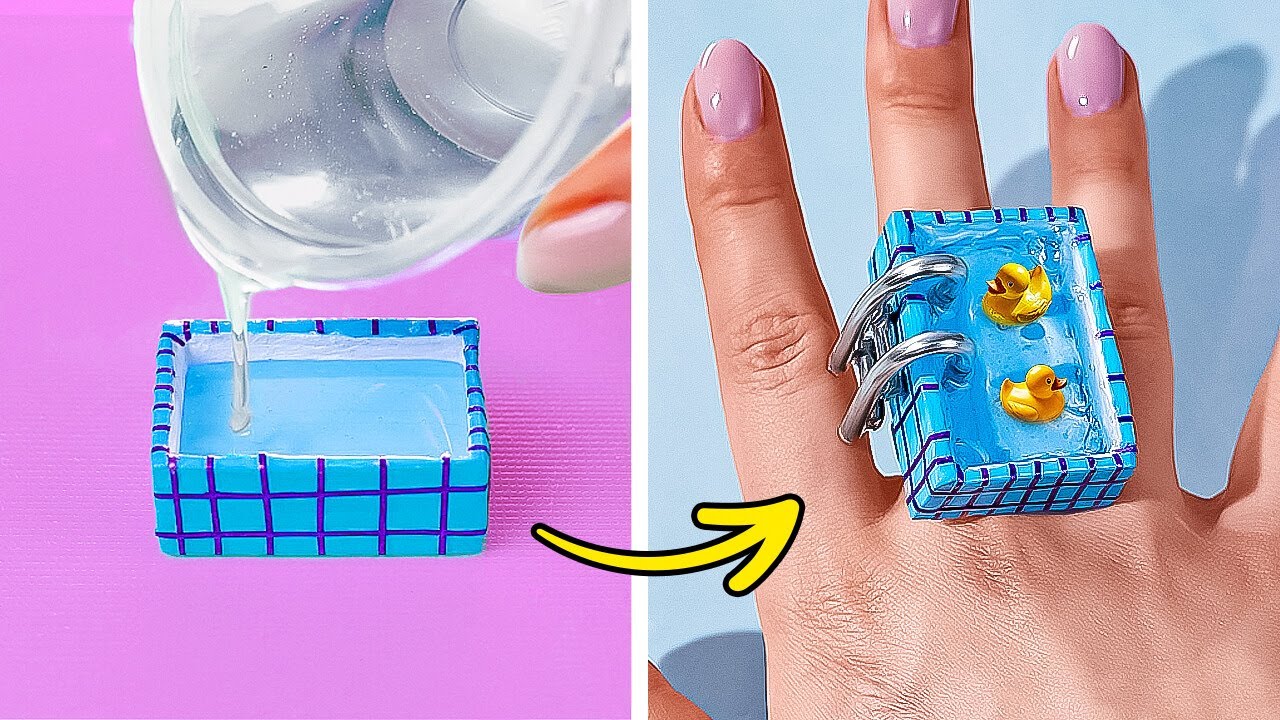 DIY ADORABLE JEWELRY   EPOXY RESIN CRAFTS