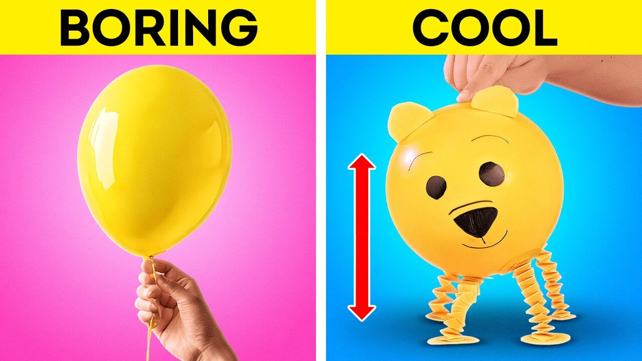 CREATIVE BALLOON CRAFTS WITH NANO TAPE   DIY FIDGETS
