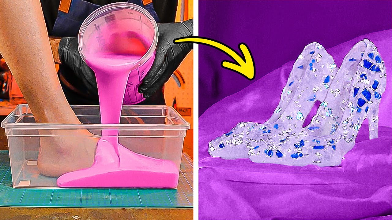 DIY CRYSTAL HEELS   STUNNING SHOE HACKS