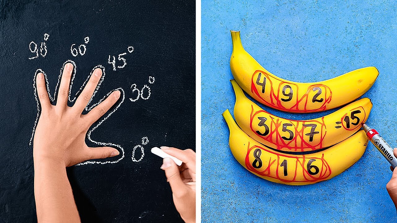 MATH JUST GOT FUN   COOL SCHOOL HACKS & DIYs!