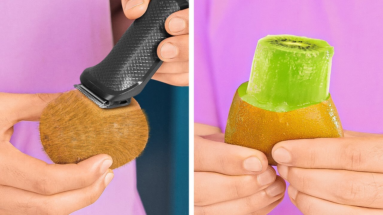 SMART WAYS TO CUT & PEEL FRUITS   KITCHEN HACKS