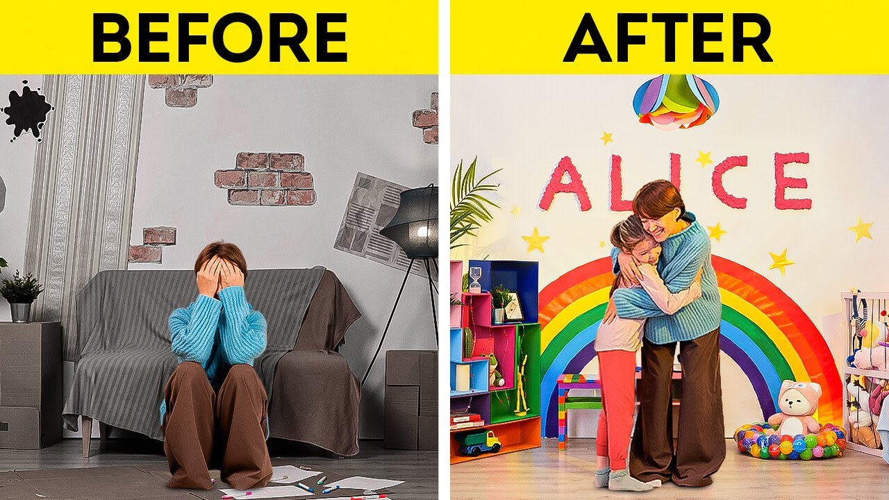 INCREDIBLE RAINBOW IDEAS   Creative Room Makeover DIY!