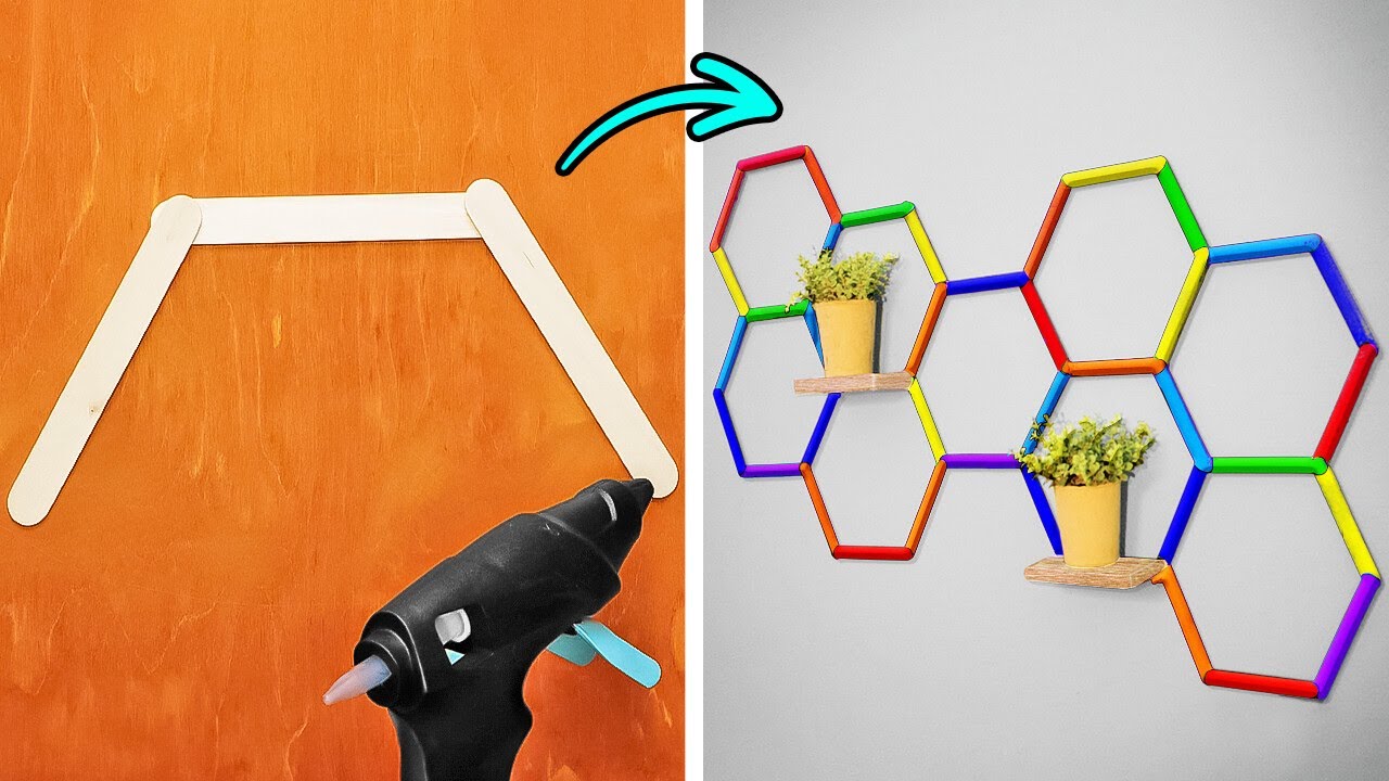 HOW TO MAKE CREATIVE WALL DECOR   STUNNING DECOR IDEAS!