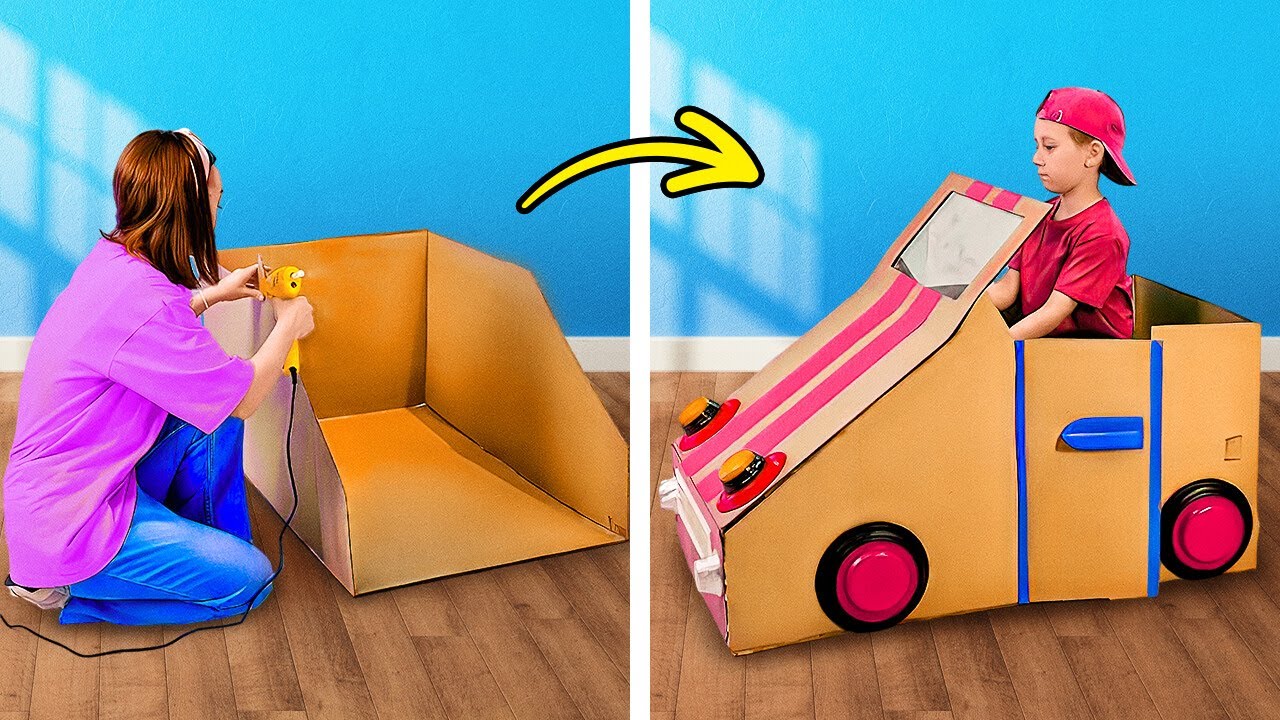 Fun Cardboard Crafts for Creative Parents  ✨