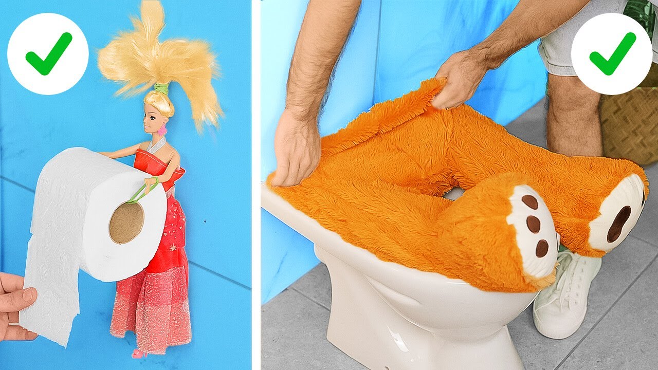 Quick and Easy Toilet Cleaning Tips  ✨ and Decorative Ideas for a Stylish Bathroom