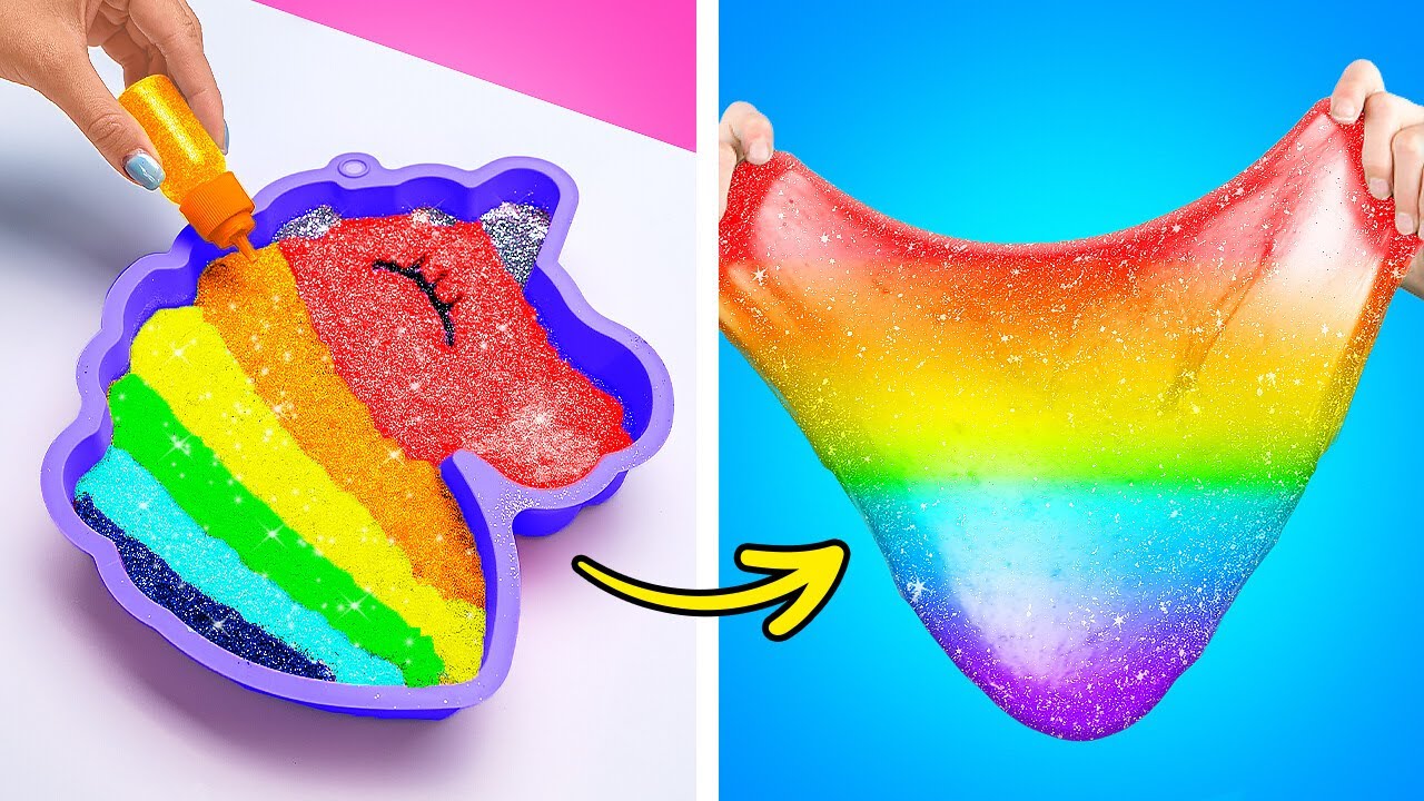 Vibrant Art & Drawing Hacks  ✨ DIY Slimes for Creative Fun