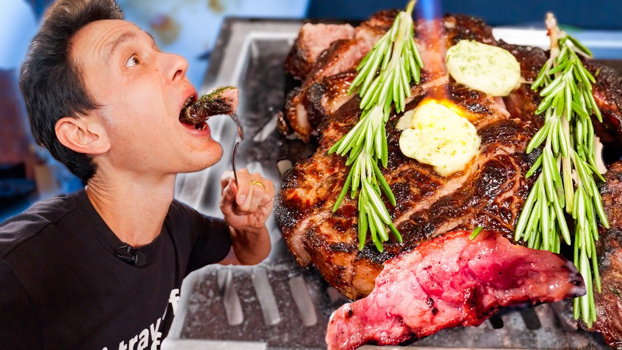 Eating a $223 Rib-Eye Steak!!   (w/ Guga)
