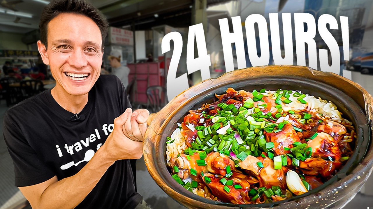I Ate the Best Malaysian STREET FOOD for 24 Hours in Kuala Lumpur!!