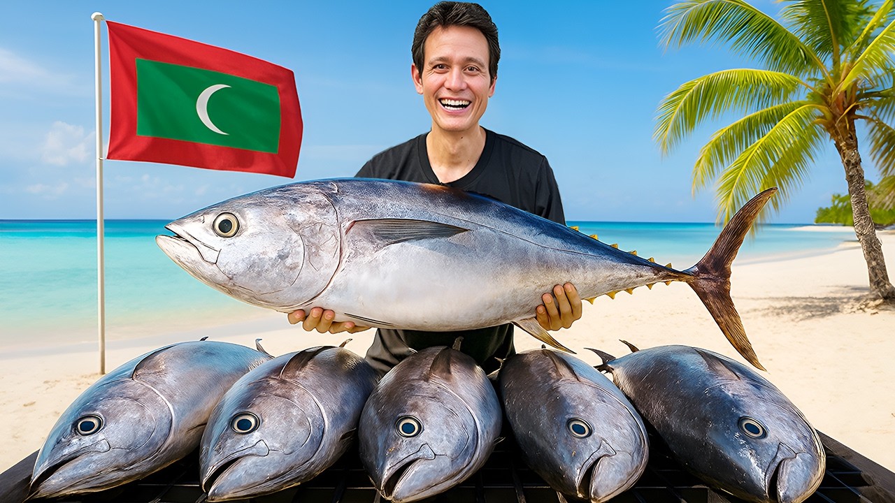 What Locals Really Eat in the Maldives!! Best Tuna Curry of My Life!!
