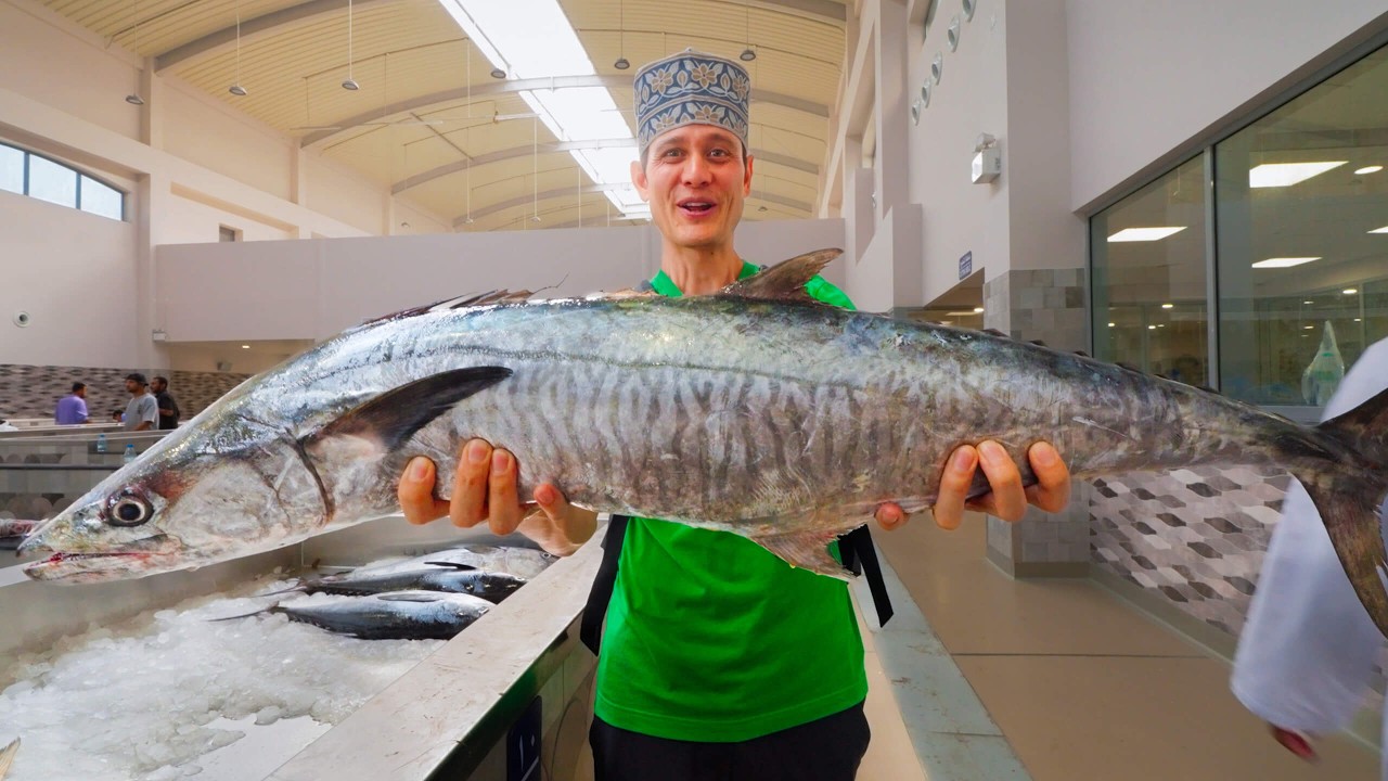 Arabian Seafood Tour!! FISH MARKET + Most Unique Seafood in Oman!!