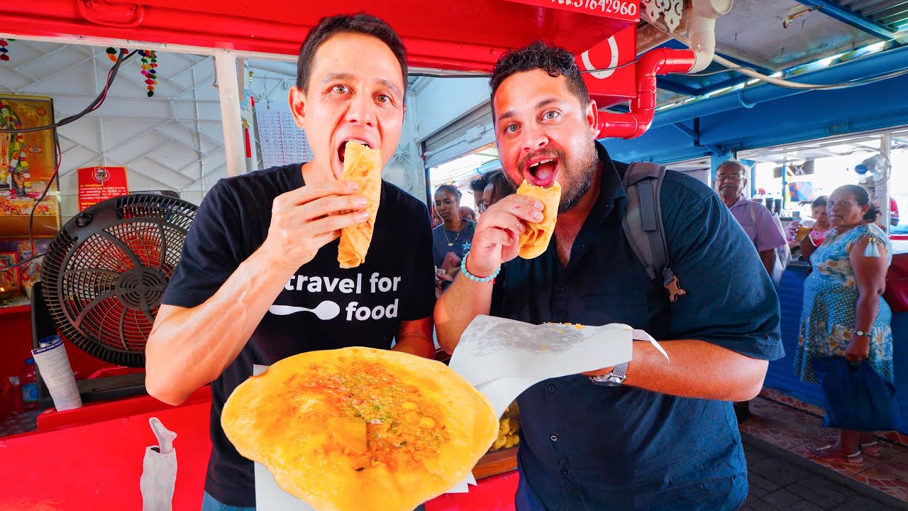 First Time in Mauritius!!   STREET FOOD TOUR in Mahébourg! | East Africa