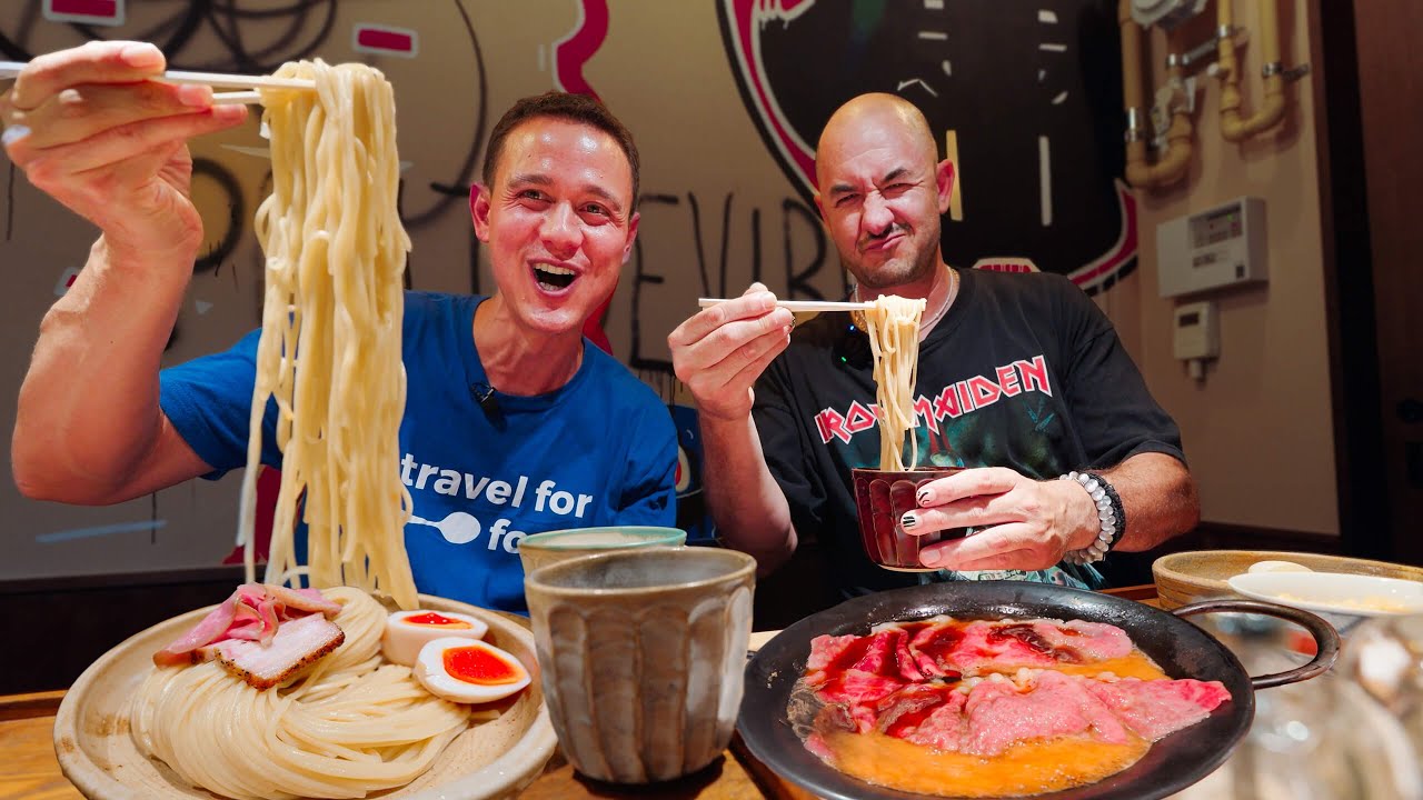 DEATH LEVEL RAMEN in Tokyo!!  ️   w/ Ramen Beast (He’s Eaten 4,000 Bowls of Ramen!!)