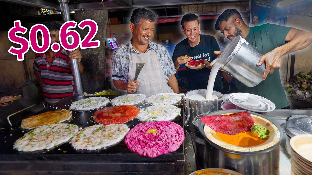 $1 Indian Street Food – CHEAPEST and Best Food in Bengaluru, India!!