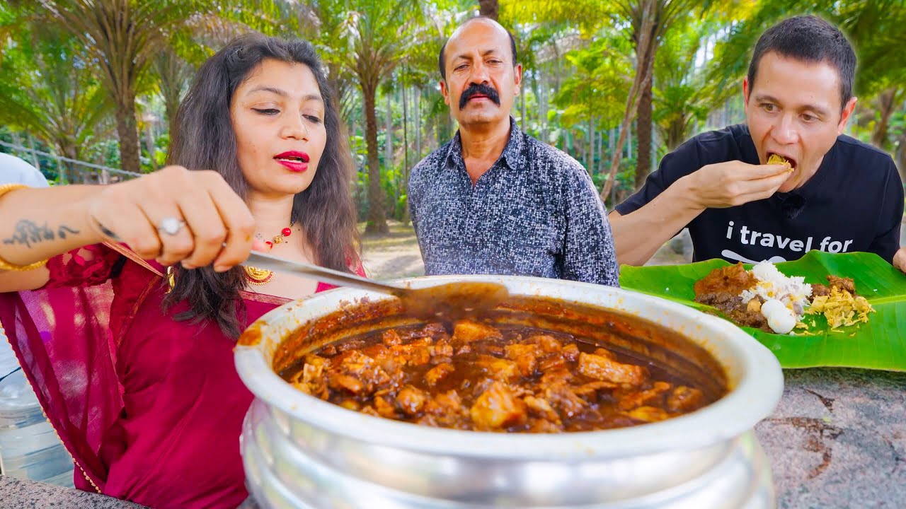 Unexpected Indian Food!!   Pandi Curry in Coorg!