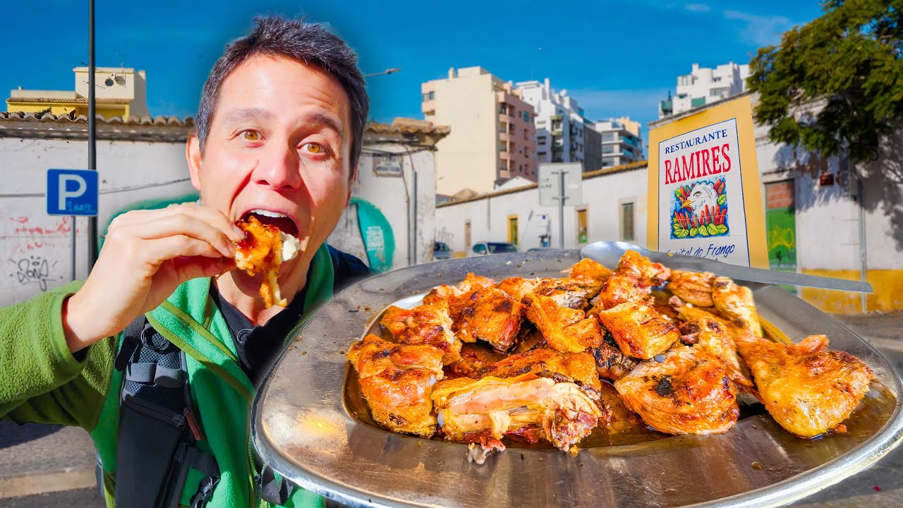 Best Ever Grilled Chicken!!   Ultimate PIRI PIRI CHICKEN Tour in Portugal!