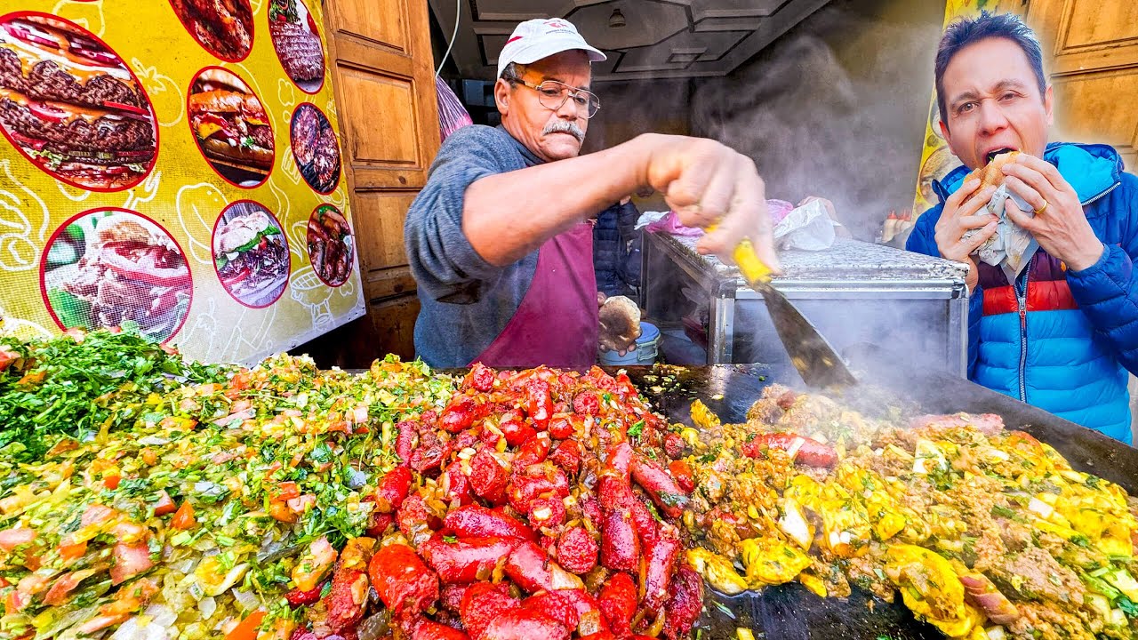 $1.49 Morocco Fast Food – SANDWICH KING!!   Marrakesh Street Food Tour!