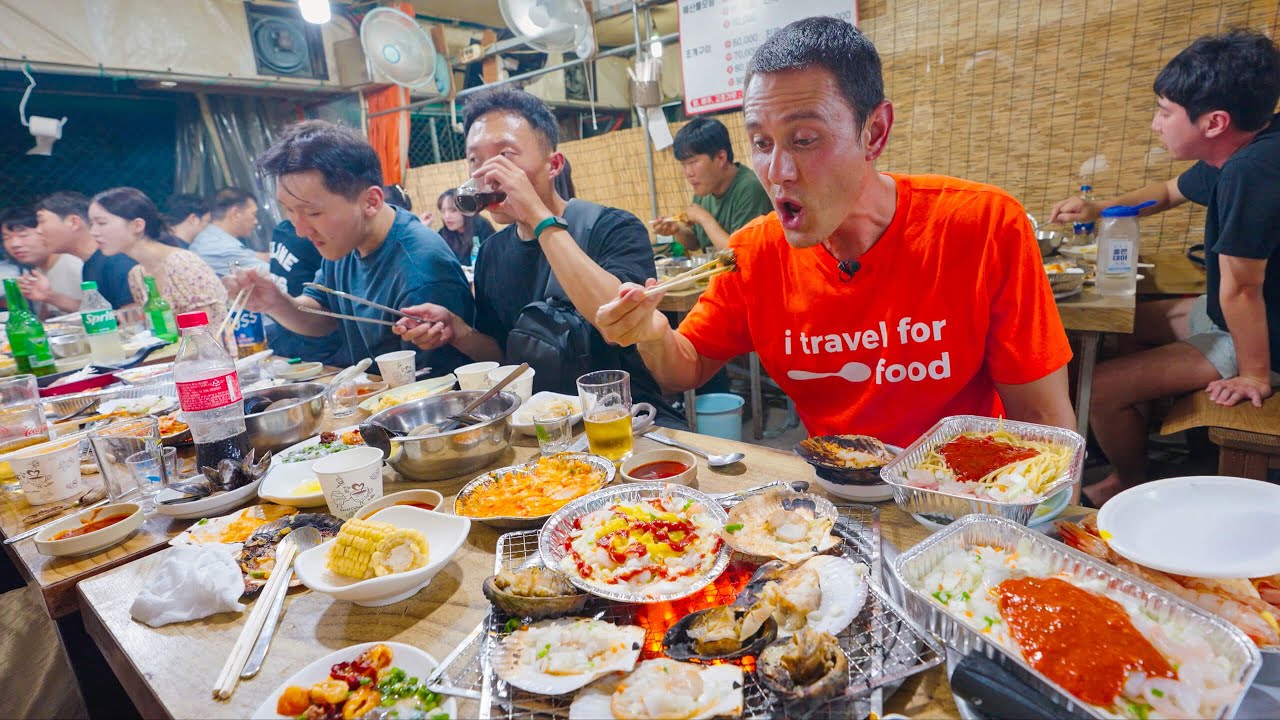 Korean Street Food – EXTREME SEAFOOD + Must Eat Food in Busan, South Korea!!