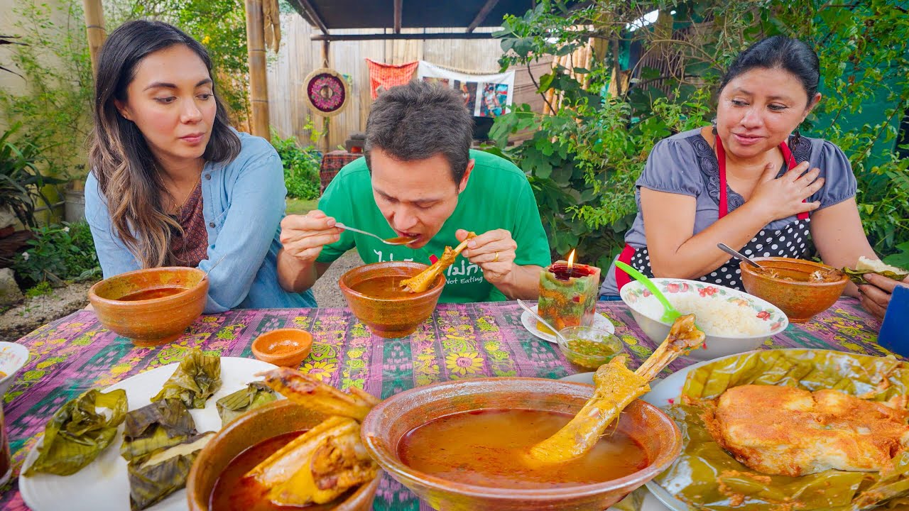 Most UNIQUE Guatemalan Food!! 1000 Year Recipe – Whole Turkey Soup!!