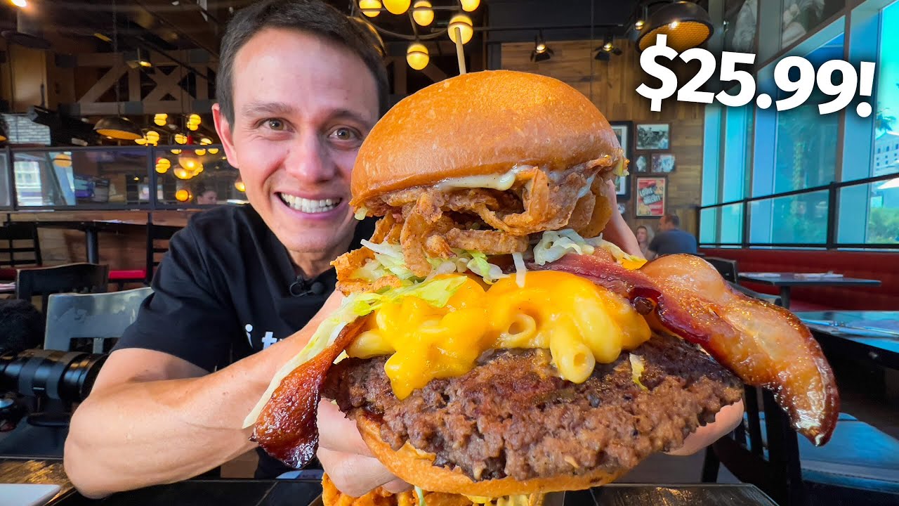 Eating 3 Celebrity Burgers in Las Vegas!!   Amazing OR Overpriced!?