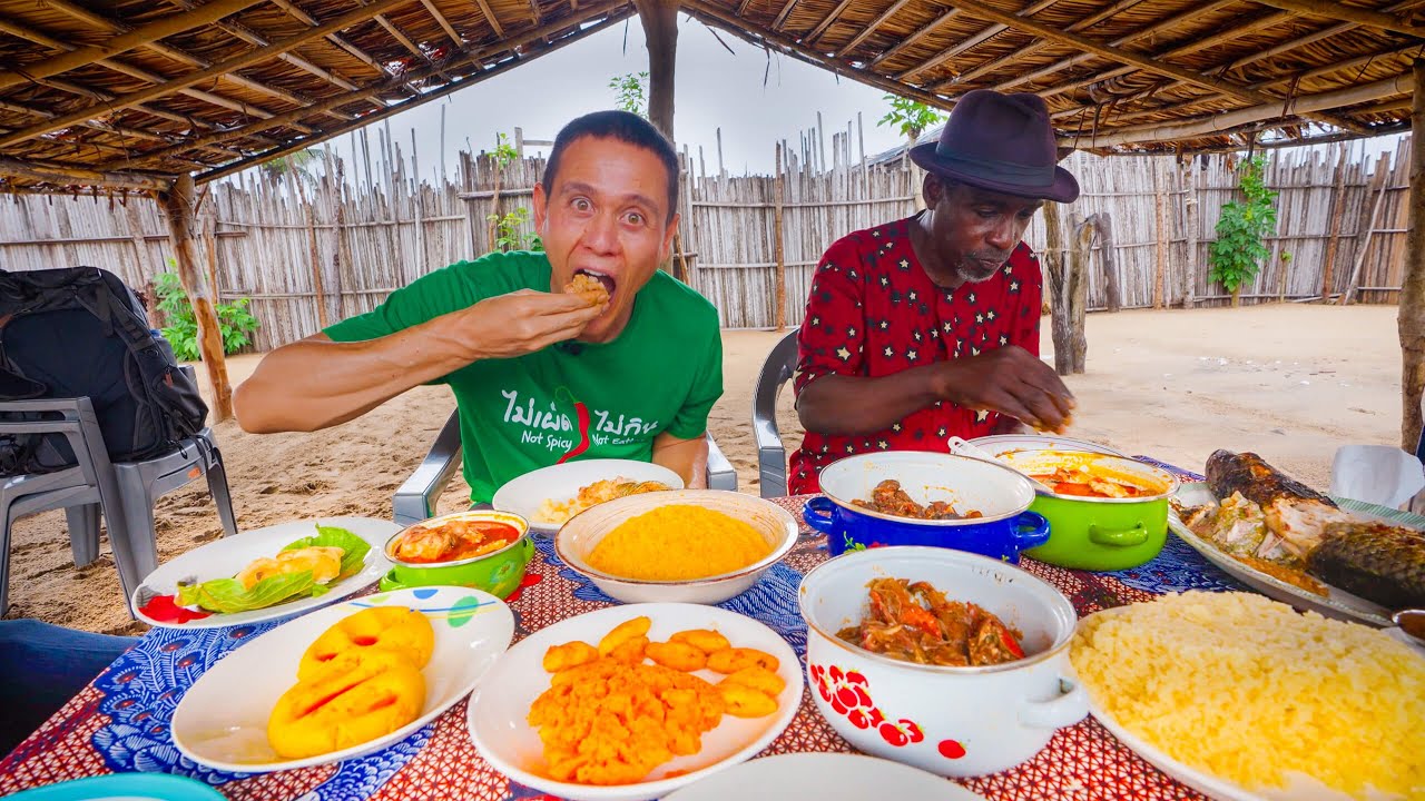 Unseen African Food – 2 DAY AFRICAN CATFISH!! Seafood + Attiéké in Côte d’Ivoire!!
