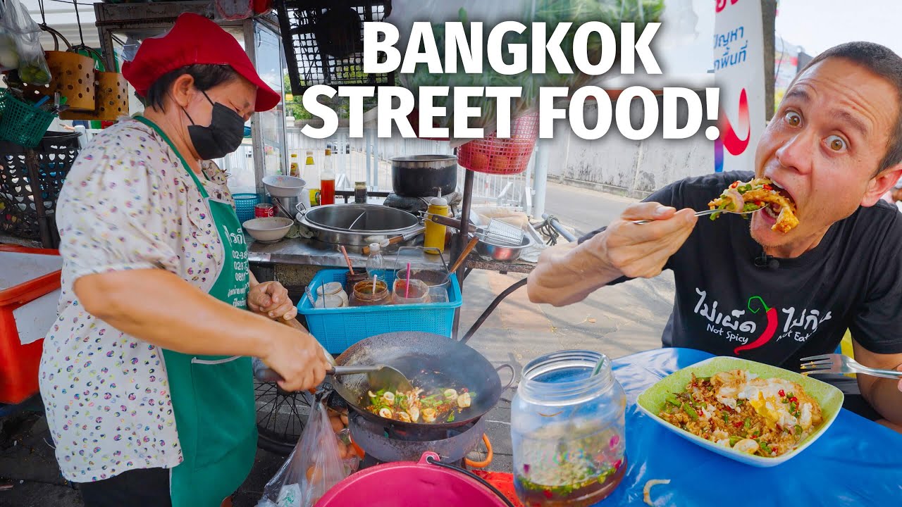 Bangkok Street Food – $2 SPICY SQUID!! | Real Local Thai Food!