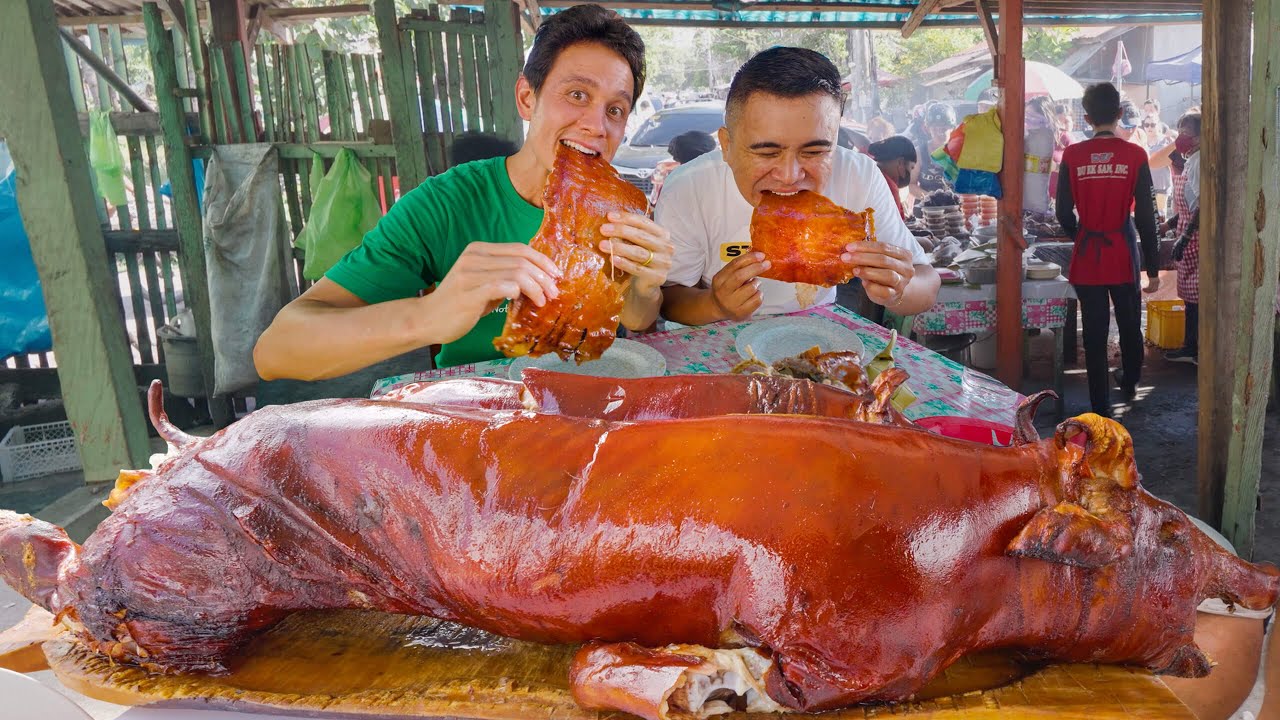 Philippines Best Lechon!! ULTIMATE ROASTED PIG TOUR – Cebu’s Insane Street Food!!