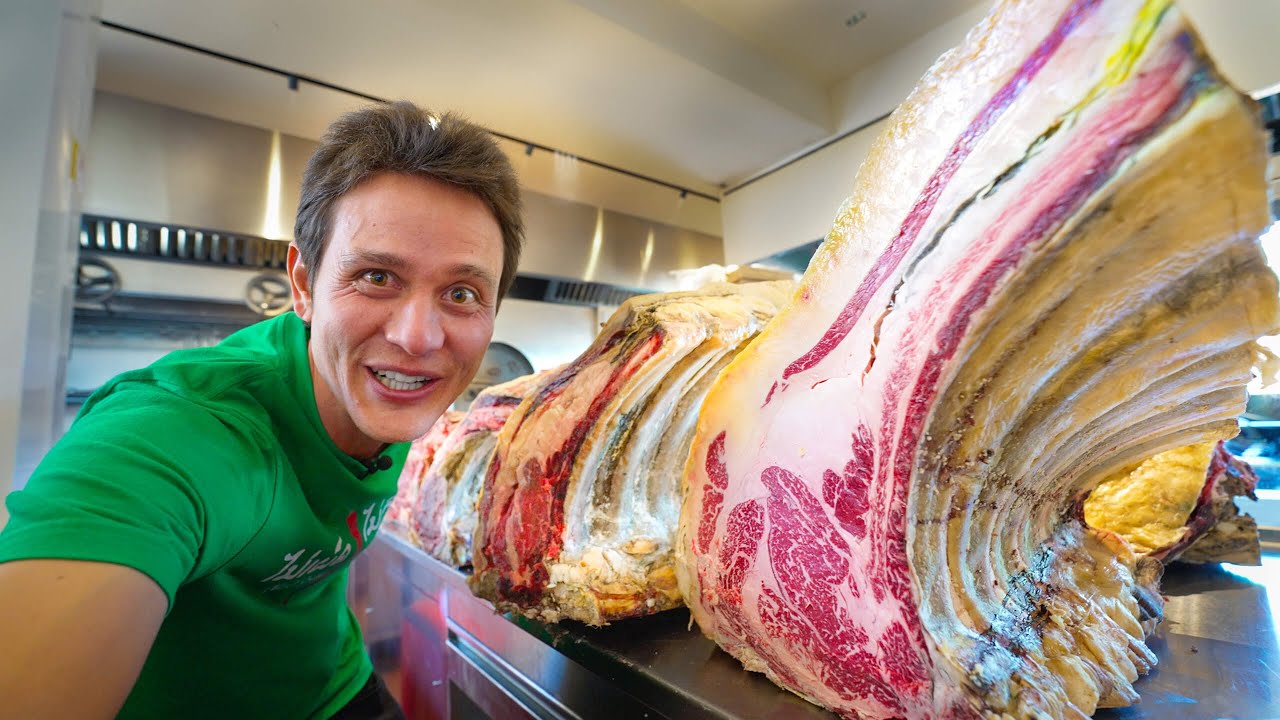 World’s Best Steak!!   INSANE DINO RIBEYE  – Meet The KING of Beef!! | El Capricho, Spain