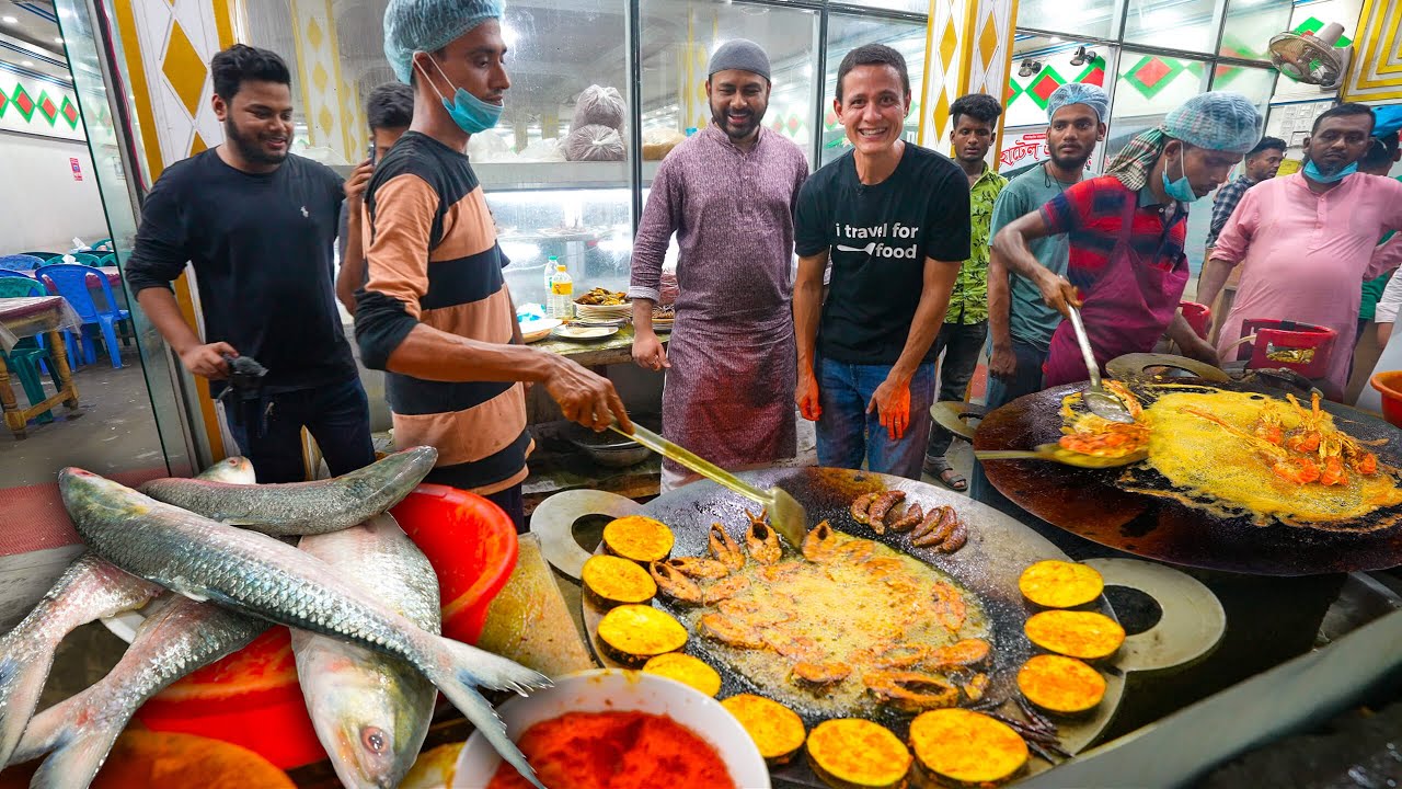 First Time in Bangladesh!!   VOLCANO MUSTARD FISH FRY + Street Food in Dhaka!!