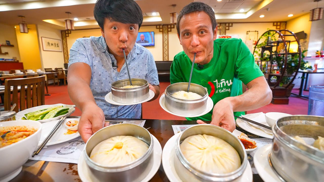 Head-Sized DUMPLINGS!!   Chinese FOOD TOUR with Mike Chen!!