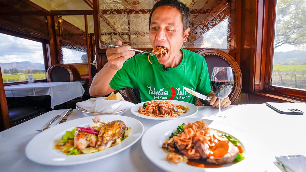 $325 Train Food – LUXURY STEAK + CHEESE on the Napa Valley Wine Train!!