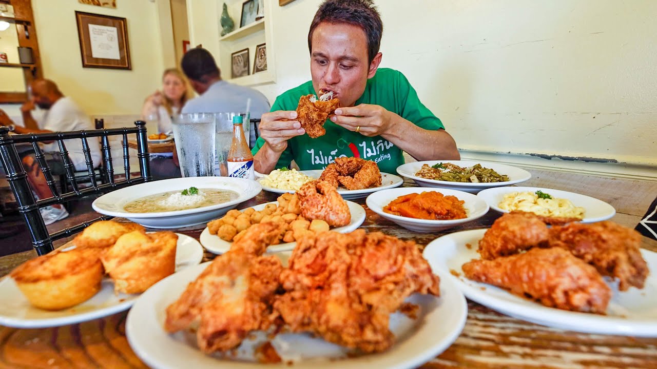 The Best FRIED CHICKEN in America!!   Soul Food at Willie Mae’s in New Orleans!